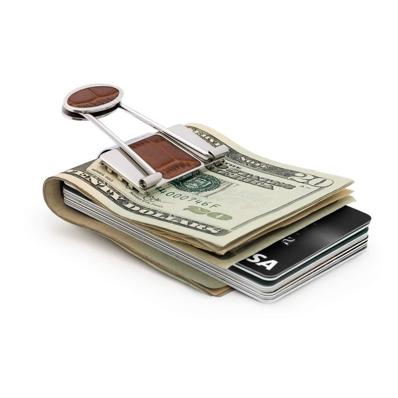 Speidel Stainless Steel Ionic Plated Metal Money Clip for Men, Bill Binder Clip, Wallet, Credit Card Holder, Minimalist Slim Money Clip - Image 3